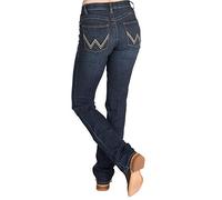 Wrangler womensWillow Mid Rise Boot Cut Ultimate Riding Jean Jeans - Blue - 15W x 36L