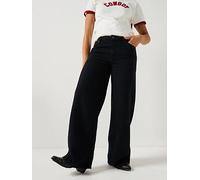 Wrangler World Wide Leg Jeans, Black, Size 29, Inside Leg 32, Women Black