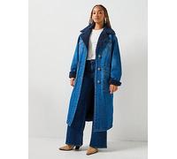 Wrangler Wrange Coat, Blue, Size L, Women Blue