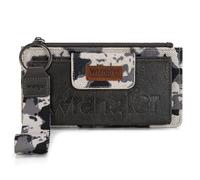 Wrangler Wristlet Wallets for Women Western Clutch Purse Rfid Wallet Womens, Artist-cow Black