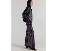 Wrangler X Lainey Wilson Retro Striped Flare Jeans at Free People in Blue, Size: 27 - female