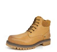 Wrangler Yuma Mens Leather Lace Boots Brown Camel Grey