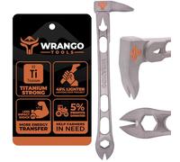Wrango Tools 9.5" Titanium Nail Puller Cats Paw Pry Bar - 45% Lighter Than Steel - Side Nail Puller - 13mm Bolt Remover - Tools for Home Improvement, Construction & Demolition