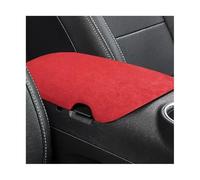 Wrap ABS Car Armrest Box Storage Panel Trim Cover For Ford For Mustang 2015-2024 For Shelby GT500 S550 S650(Red)