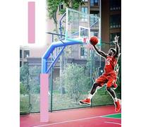 Wrap Around Basketball Pole Padding for Ga Basement Pole, Round Support Post Pad 4 5 6 8 Inch with All Goals Poles, Protective Return Pole Wrap