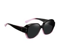 Wrap Around Fitover Glasses - 52mm Height Sun Shades, Polarized Square Eyewear | Face Shadow Vision Protection For Driving Motorcycle Riding, Outdoor Sport Activities Hiking Running Beach Vacations