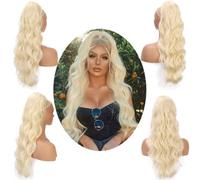 Wrap Around Ponytail Extensions,Drawstring Wig, Highlight Pony Tail Synthetic Clip in Hairpiece,Long Wavy Curly Horsetail Hair (H 24inch)