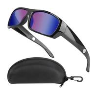 Wrap Around Sunglasses Polarized Sun Glasses Super Dark Lens with Strong Magnetic Clip High Definition UV400 for Light Sensitivity for Running Driving Fishing Cycling Skiing Golf Unisex Men Women