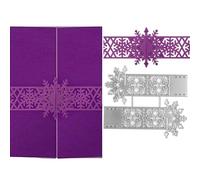 Wrap Dies for Card Making Xmas Snowflake Metal Cutting Dies for DIY Scrapbooking Paper Crafting Handmade Crafts Scrapbooking Supplies Embossing Stencil Die Cuts Punch Template Molds Arts Crafts
