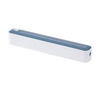 Wrap Dispenser - Aluminium Foil Dispenser Holder, Magnetic Film Cutter | Cling Wrap Precision bladde, Space Saving Storage Tool, Kitchen Roll Organizer, Wall Mount Option, Modern Foil Handling