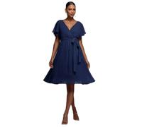 Wrap dress for women Goddiva Sustainable Flutter Bleu 36
