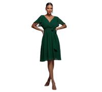 Wrap dress for women Goddiva Sustainable Flutter Vert 40