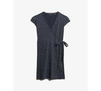 Wrap dress for women Superdry Athletic Essentials Bleu XL