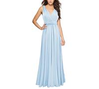 Wrap Dress Long Multiway Dresses Dresses for Bridesmaids Wedding Guest Dresses for Women S XL Formal Dress for Women Wedding Guest (BU3, XL)