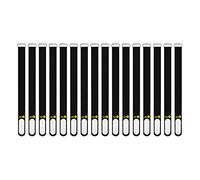 Wrap-It Storage Cinch-Straps, 12-in (16-Pack) Black - Hook and Loop Strap with Write on Label for Easy Cord Identification and Cable Management