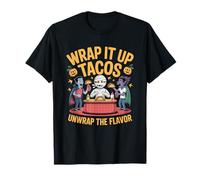 Wrap It Up Tacos Unwrap The Flavor Mummy Halloween T-Shirt