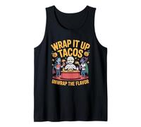 Wrap It Up Tacos Unwrap The Flavor Mummy Halloween Tank Top