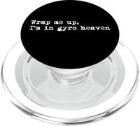 Wrap me up I'm in gyro heaven Funny Gyro Minimalist PopSockets PopGrip for MagSafe