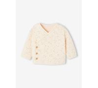 Wrap-Over Cardigan with Front Opening for Newborn Babies vanilla