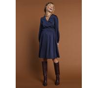 Wrap-Over Dress for Maternity, by ENVIE DE FRAISE navy blue