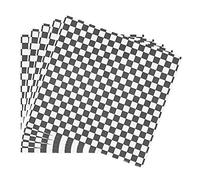 Wrap Paper Checkered, 100 Sheets Food Grade Wrap Checkered Basket Liners Grade Greaseproof Paper and Waterproof Food Wrapping Papers for Cheese Bread Pizza Fries(26 x 28CM Black Grid)
