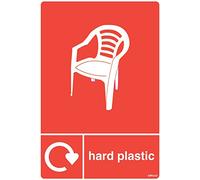 WRAP Recycling Signs - Recycle Now Signs - Self Adhesive Vinyl Sticker (Hard Plastics, 148 x 210mm A5)