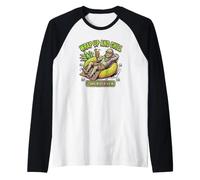 Wrap Up and Chill Mummy Beach Tomb Halloween Summer Vacation Raglan Baseball Tee