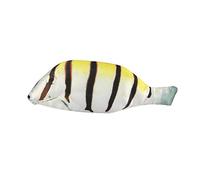 Wrapables Fish Style Pencil Case, Cotton, Yellow