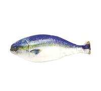 Wrapables Novelty Fish Style Pencil Case, Fabric, Cotton, Blue