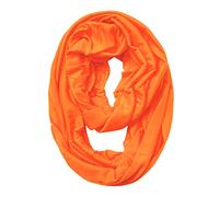 Wrapables Soft Jersey Knit Infinity Scarf, Orange, One Size