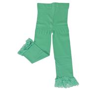 Wrapables Toddler Stretch Leggings with Lace Trim - Green