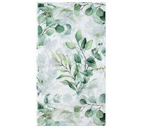 WRAPAHOLIC 50Pcs Eucalyptus Paper Cocktail Napkins - Guest Disposable Hand Towels for Bathroom, Bridal, Baby Shower, Tea Party, Garden Party, Birthday Party - 4.3 x 7.9 In