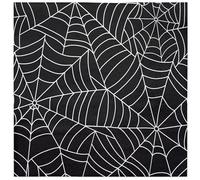WRAPAHOLIC 50Pcs Halloween Cocktail Napkins - 3-Ply Black Spider Web Disposable Paper Napkins for Halloween, Holiday Party Supplies Tableware - 5 x 5 In