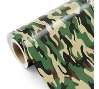 WRAPAHOLIC Camo Wrapping Paper - Mini Roll - 17 Inch x 16.5 Feet - Green Zone Camouflage Wrapping Paper for Men, Birthday, Baby Showers, Holiday