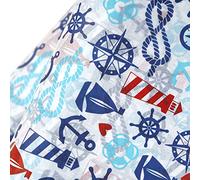 WRAPAHOLIC Navigation Wrapping Tissue Paper - 25 Sheets 19.7x27.5 Inch Blue Sailing Anchor Design Wrap Paper Bulk for Packing, DIY Crafts