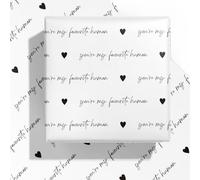 WRAPAHOLIC Valentine's Day Wrapping Paper Sheet - 6 Sheets You're My Favourite Human Design Folded Flat for Wedding, Anniversary, Birthday, Party - 19.7 Inch X 27.5 Inch Per Sheet