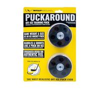 Wraparound Puckaround - Street & Roller Hockey Puck - 2-Pack - Real Ice Feel, Durable for Stickhandling & Shooting - Hockey Game & Training Equipment - Hockey Gifts & Gear for Players