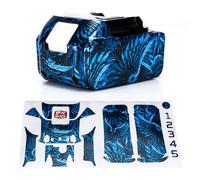 WRAPGRADE Custom Wrap Sticker Decal Compatible with Makita 18V LXT Lithium-ion Battery (Phoenix Feather Blue)