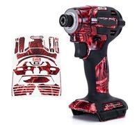 WRAPGRADE Custom Wrap Sticker Decal Compatible with Makita DTD173 18V LXT (Phoenix Feather Red)