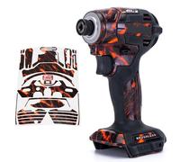 WRAPGRADE Custom Wrap Sticker Decal Compatible with Makita DTD173 18V LXT (Slash Rock Magma)