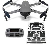 Wrapgrade Poly Skin Sticker compatible with DJI Mavic 2 | Accent Color (BLACK BUMPY CAMO)