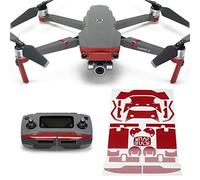 Wrapgrade Poly Skin Sticker compatible with DJI Mavic 2 | Accent Color (JAPAN RED)
