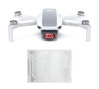 Wrapgrade Skin Sticker compatible with DJI Mavic Mini | Accent Color (AIRFORCE SILVER)