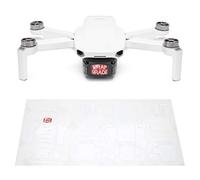 Wrapgrade Skin Sticker Set Compatible with DJI Mini 2 (RACING WHITE)
