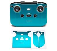 Wrapgrade Skin Sticker Set Compatible with DJI Mini 2 | Remote Controller (CARIBBEAN BLUE)