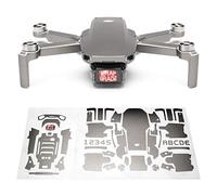 Wrapgrade Skin Sticker Set Compatible with DJI Mini 2 (TITANIUM)