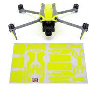 WRAPGRADE Skin Stickers compatible with DJI Air 3 | Accent Color (NEON YELLOW)