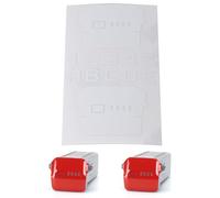 WRAPGRADE Skin Stickers Compatible with DJI Air 3 | Two Batteries (Racing White)