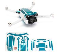 WRAPGRADE Skin Stickers compatible with DJI Mini 3 Pro | Accent Color (CARIBBEAN BLUE)