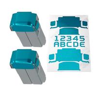 WRAPGRADE Skin Stickers Compatible with DJI Mini 5 Pro's Two Batteries (Caribbean Blue)